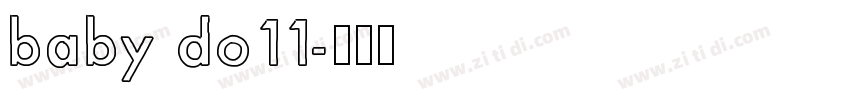 baby do11字体转换